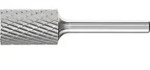 Hartmetall-Fr&auml;sstift mit 6-mm-Schaft, Zylinderform ZYA-S, mit Stirnverzahnung,