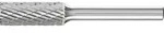 Hartmetall-Fr&auml;sstift mit 6-mm-Schaft, Zylinderform ZYA-S, mit Stirnverzahnung,