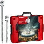 fischer L-BOXX 102 Montagekoffer mit 1800 PowerFast II Schrauben + Bit...
