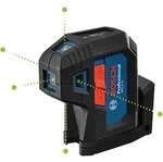 Bosch Punktlaser GPL 5 G Projektion: 5 Punkte|Betriebsart: Batterie-Betrieb|Batterien