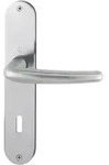 HOPPE Dr&uuml;ckergarnitur mit Langschild Denver E1310Z/302, Edelstahl Lochung:...