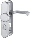 HOPPE Schutz-Wechselgarnitur mit Langschild Paris E86G/3332ZA/3310/138Z, 8/72 mm, ES
