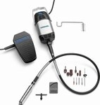 Dremel Fortiflex 9100-21 Stark belastbare biegsame Welle (300 W), 21 Zubeh&ouml;re
