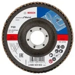 Bosch F&auml;cherschleifscheibe X431 Standard for Metal, gewinkelt, 115 mm, 22,23 mm, 60