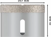 Bosch PRO Core Cutter dry X-Lock, 57 x 35 mm Durchmesser (D) mm: 57