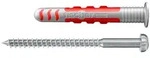 fischer DuoSeal 6 x 38 S PH TX A2; mit Rand und Schraube D&uuml;bell&auml;nge: 38 mm|Reale