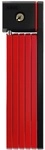 ABUS Faltschloss UGRIP Bordo 5700K Halterung: mit SH Halter|Farbe: Rot|L&auml;nge: 80 cm