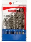 fischer Metallbohrer-Set HSS-G 1 - 10 mm 10 Teile Bohrernenndurchmesser: 25 / 28 / 32
