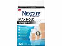 3M Medical Solutions Division 3M Nexcare Max Hold waterproof Pflaster, 12 Stück