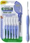 SUNSTAR Deutschland GmbH GUM Trav-Ler Interdentalb&uuml;rsten 6er, 1312, hellblau, 0,6