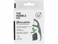 The Humble Co. AB Humble Floss Picks 2-in-1, 50 Stück, Aktivkohle Minze