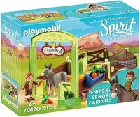 Playmobil 70120, Playmobil 70120 - Pferdebox Snips & Herr Karotte (Spirit -...