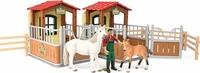 Schleich 72116, Pferdebox Besuch im Offenstall - Schleich (72116) Farm World