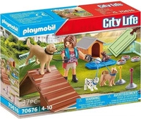 Playmobil 70676, Playmobil 70676 - Geschenkset Hundetrainerin - City Life