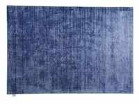 Tom Tailor Viskose-Teppich Shine uni 700 blau 85 cm x 155 cm