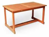 Hertie Garten Tisch, 140 x 80 cm ohne Schirmloch