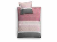 Kleine Wolke Bettwäsche Estrella Pastellrose Komfort Bettbezug 155x220, Kissenbezug