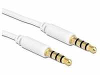 DeLock Kabel Klinke 4 Pin 3,5 mm Stecker>Stecker IPhone 1m