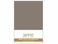 Janine Spannbetttuch MAKO-FEINJERSEY Mako-Feinjersey taupe 5007-57 100x200