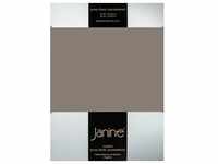 Janine Comfort-Jersey-Spannbettuch Elastic taupe Spannbettlaken 150x200