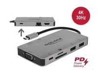 DeLock USB Type-C Dockingstation 4K - HDMI / VGA / USB 3.1 / SD / LAN / PD 3.0