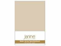 Janine Spannbetttuch MAKO-FEINJERSEY Mako-Feinjersey sand 5007-29 100x200