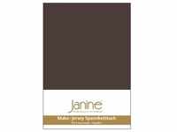 Janine Spannbetttuch MAKO-FEINJERSEY Mako-Feinjersey dunkelbraun 5007-87 200x200