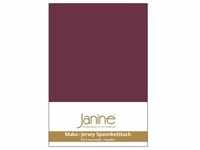Janine Spannbetttuch MAKO-FEINJERSEY Mako-Feinjersey burgund 5007-41 200x200