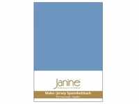 Janine Spannbetttuch MAKO-FEINJERSEY Mako-Feinjersey blau 5007-42 100x200