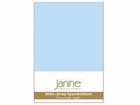 Janine Spannbetttuch MAKO-FEINJERSEY Mako-Feinjersey hellblau 5007-12 100x200