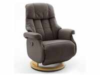 MCA furniture Calgary Comfort Relaxsessel mit Fußstütze, braun/natur