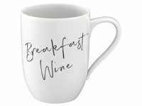 Villeroy & Boch Statement Becher mit Henkel Breakfast Wine schwarz,weiß