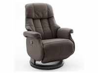 MCA furniture Calgary Comfort Relaxsessel mit Fußstütze, braun/schwarz