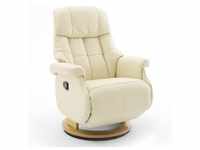MCA furniture Calgary Comfort Relaxsessel mit Fußstütze, creme/natur