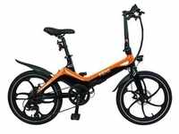 Blaupunkt Fiene 20 Zoll Desgin E-Folding bike in racing orange-schwarz