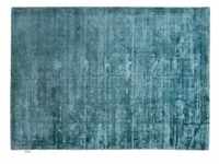 Tom Tailor Viskose-Teppich Shine uni aqua 160 cm x 230 cm