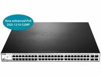 D-Link DGS-1210-52MP/E, D-Link DGS-1210 Rackmount Gigabit Smart+ Switch 48x RJ-45 4x