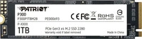 Patriot P300P1TBM28, Patriot P300 SSD 1TB M.2 2280 M-Key PCIe 3.0 x4 - P300P1TBM28