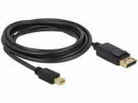 Delock 82699, Delock MiniDisplayPort auf DisplayPort Kabel 3m schwarz