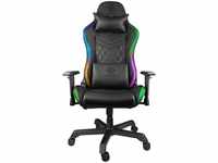 DELTACO GAM-080, DELTACO Gaming RGB Gamingstuhl schwarz