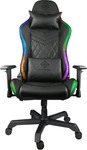 DELTACO GAM-080, DELTACO Gaming RGB Gamingstuhl schwarz