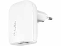 Belkin WCB007vfWH, Belkin BoostCharge Dual Wall Charger with PPS 37W - WCB007vfWH