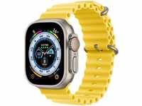 Apple MNHG3FD/A, Apple Watch Ultra GPS + Cellular 49mm Titanium mit Ocean Loop gelb