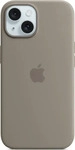 Apple MT0Q3ZM/A, Apple Silikon Case iPhone 15 mit MagSafe tonbraun
