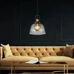 Pendelleuchte H&auml;ngeleuchte Deckenlampe Messing Glas H 120 cm Esszimmerleuchte