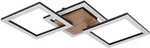 LED Deckenleuchte Holz Deckenlampe schwenkbar Wohnzimmerleuchte Decke schwarz,...
