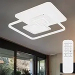Deckenlampe Wohnzimmerlampe dimmbar Esszimmerleuchte Fernbedienung LED L 50 cm