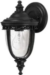 Au&szlig;enleuchte Wandlampe Laterne Schwarz H 32 cm 1 Flammig IP44 Gartenlampe Antik