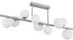 Deckenlampe Deckenleuchte Esszimmerlampe LED Metall Glas Opal 9-Flammig