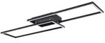 LED Deckenleuchte 36 Watt 3 Lichtstufen &uuml;ber Wandschalter CCT schwarz opal...
